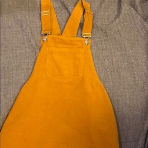 Orange overall dress!